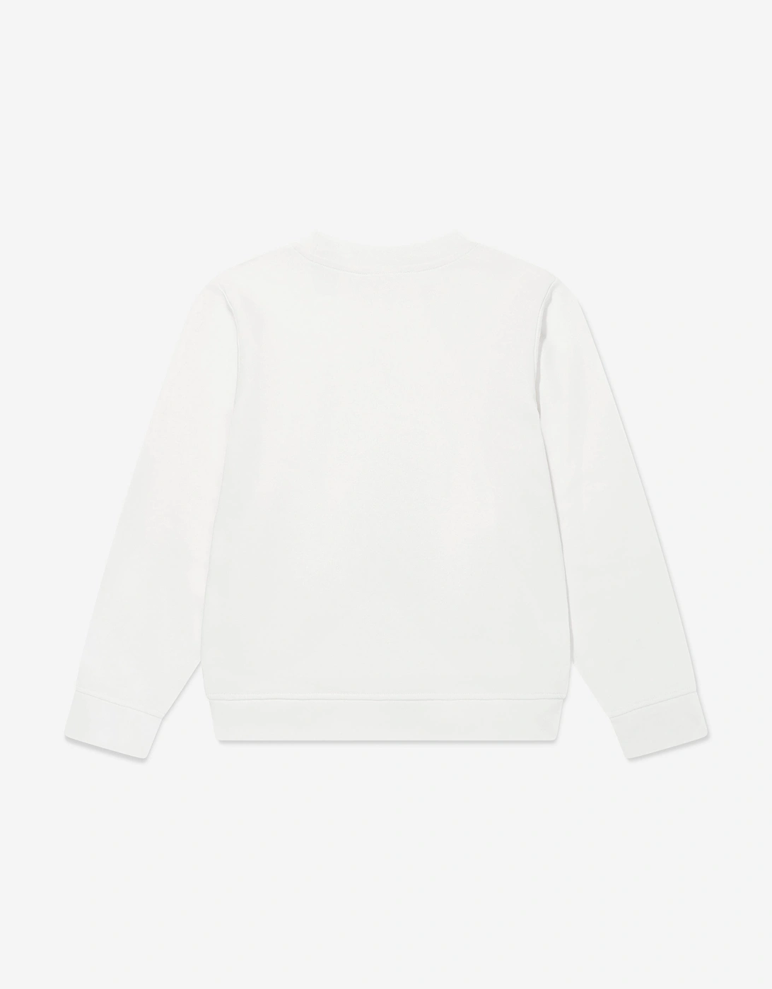 Girls Shopping Bag Sweatshirt in White