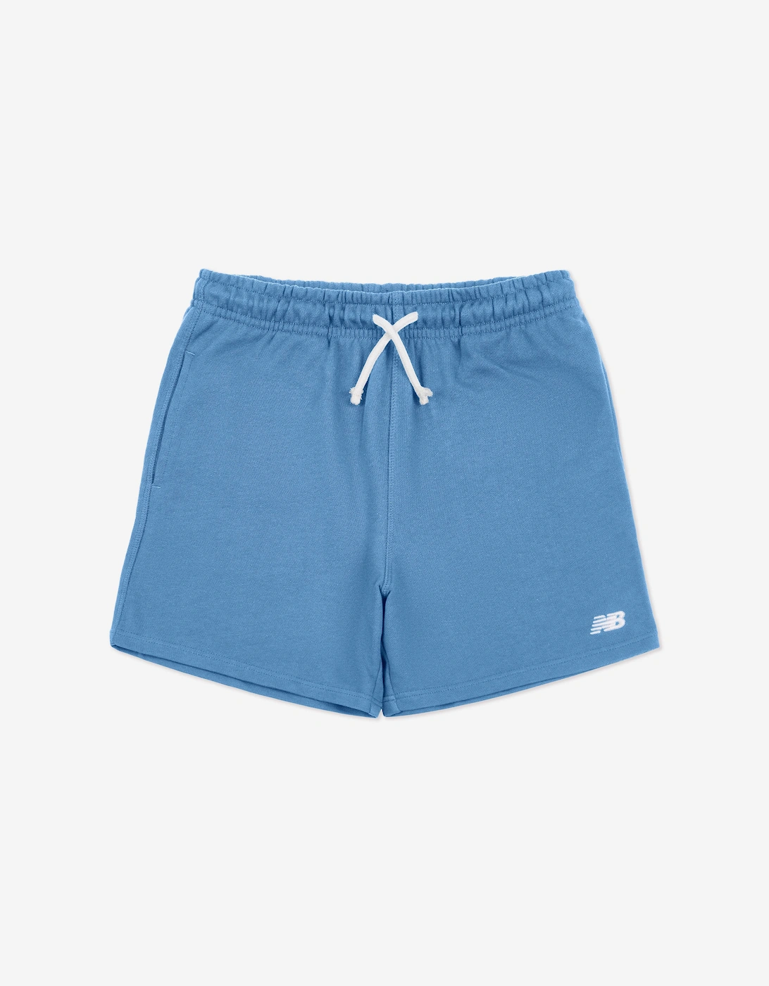 Boys French Terry Small Logo Shorts in Blue, 5 of 4