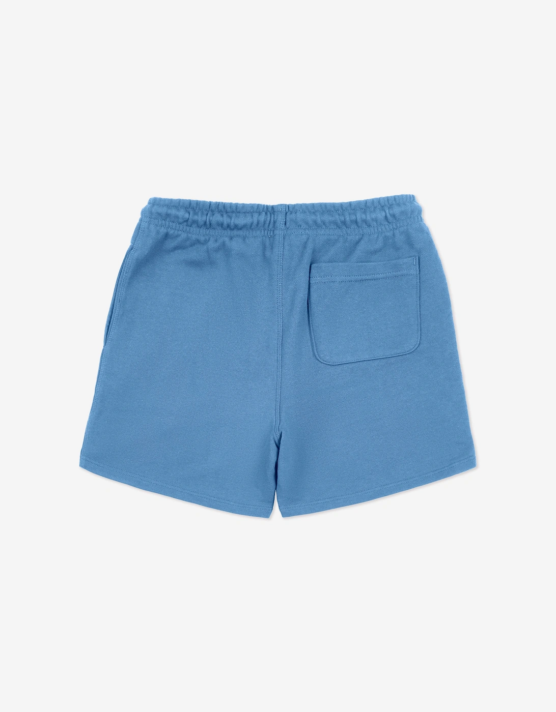 Boys French Terry Small Logo Shorts in Blue