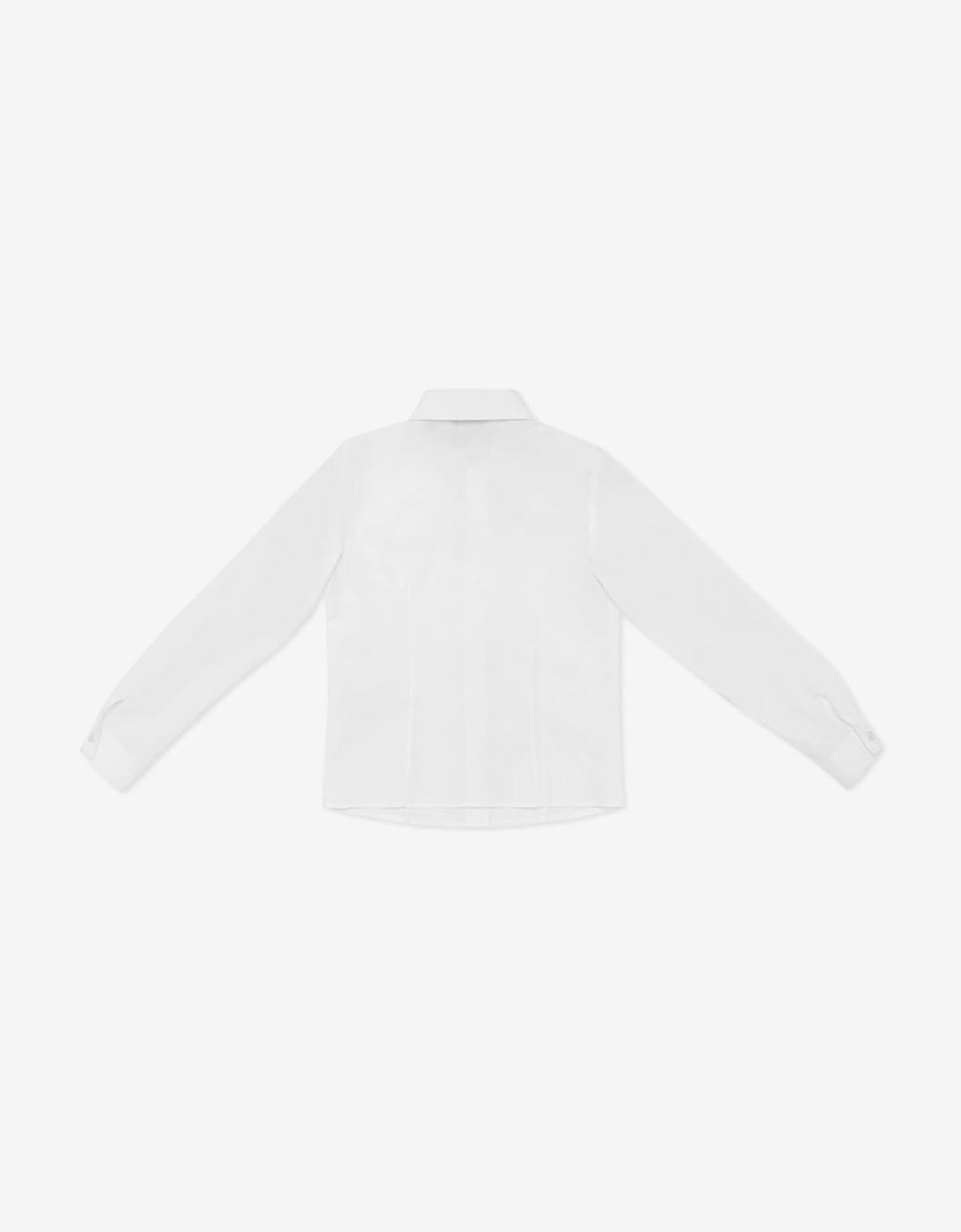 Girls Cotton Shirt in White