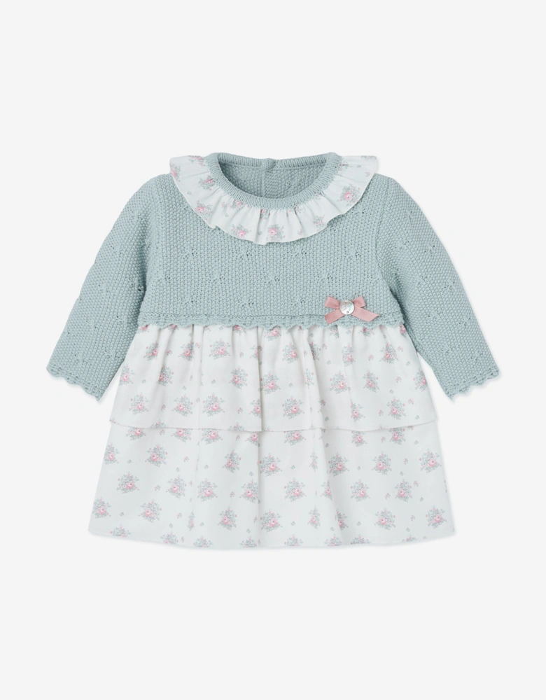 Baby Girls Dress and Bloomers Set in Green