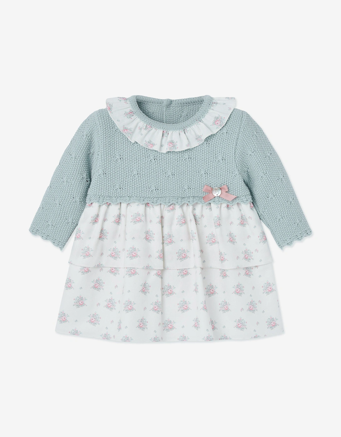 Baby Girls Dress and Bloomers Set in Green