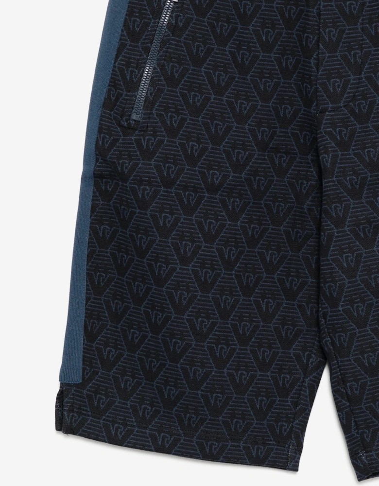 Boys Logo Bermuda Shorts in Navy