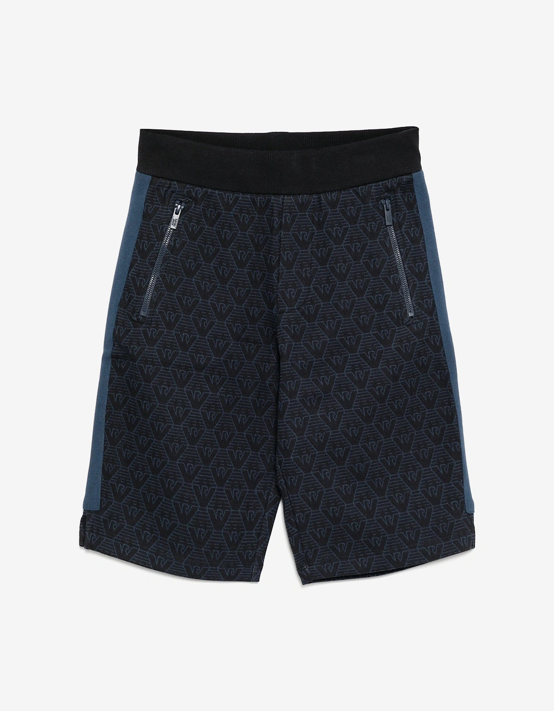 Boys Logo Bermuda Shorts in Navy, 5 of 4