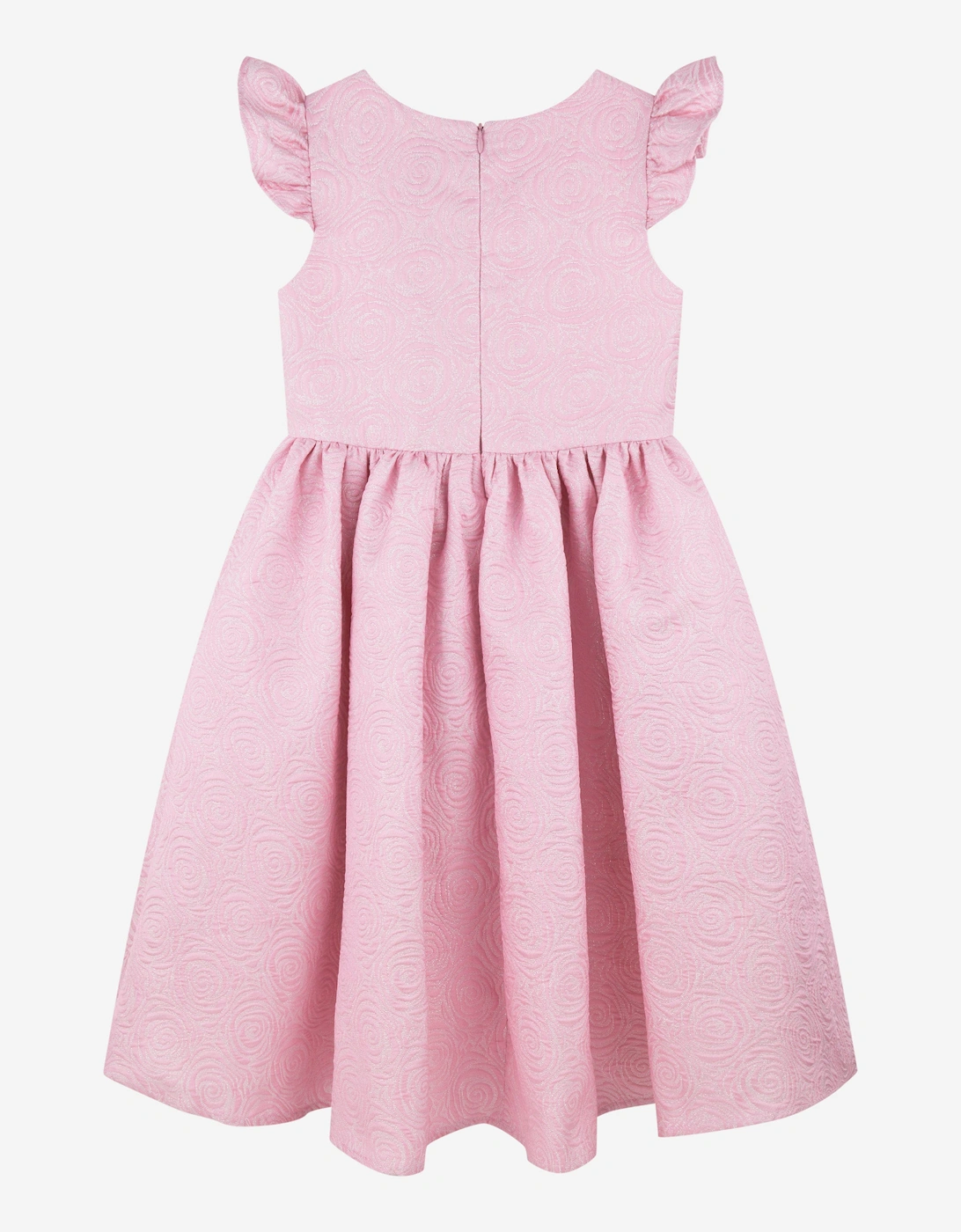 Girls All Over Print Dress in Pink