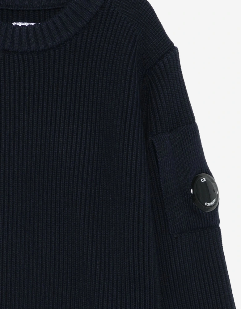 C.P. Company Boys Lens Jumper in Navy