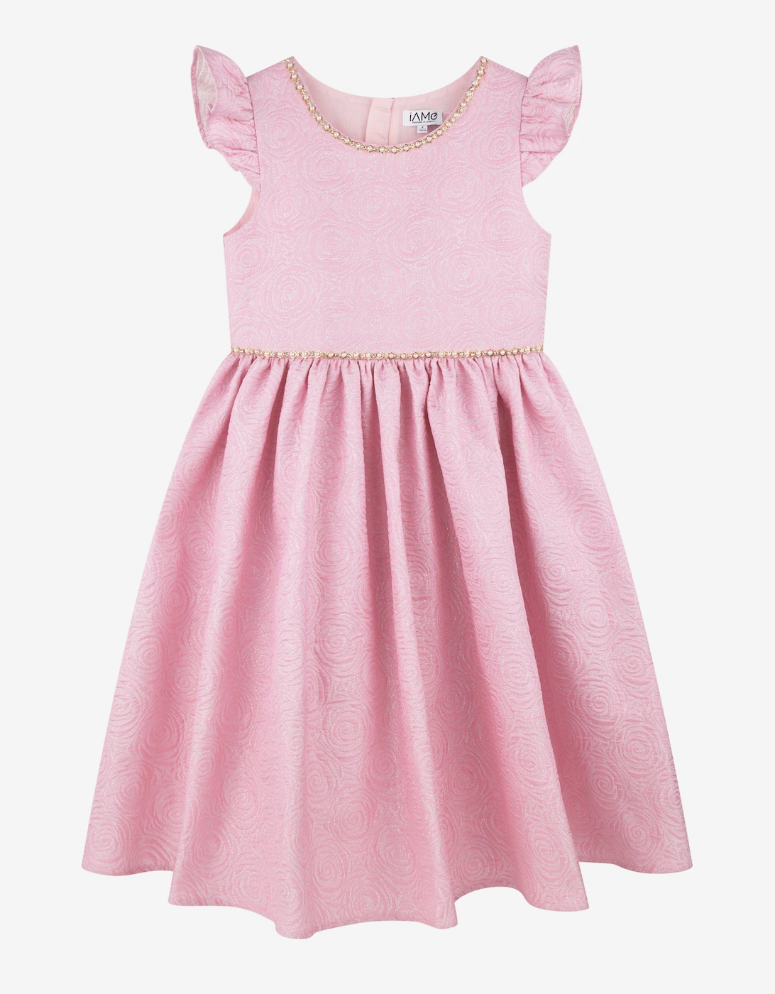 Girls All Over Print Dress in Pink, 5 of 4