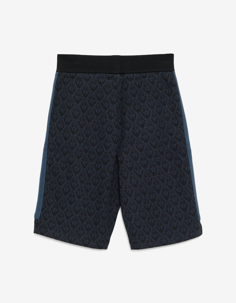 Boys Logo Bermuda Shorts in Navy