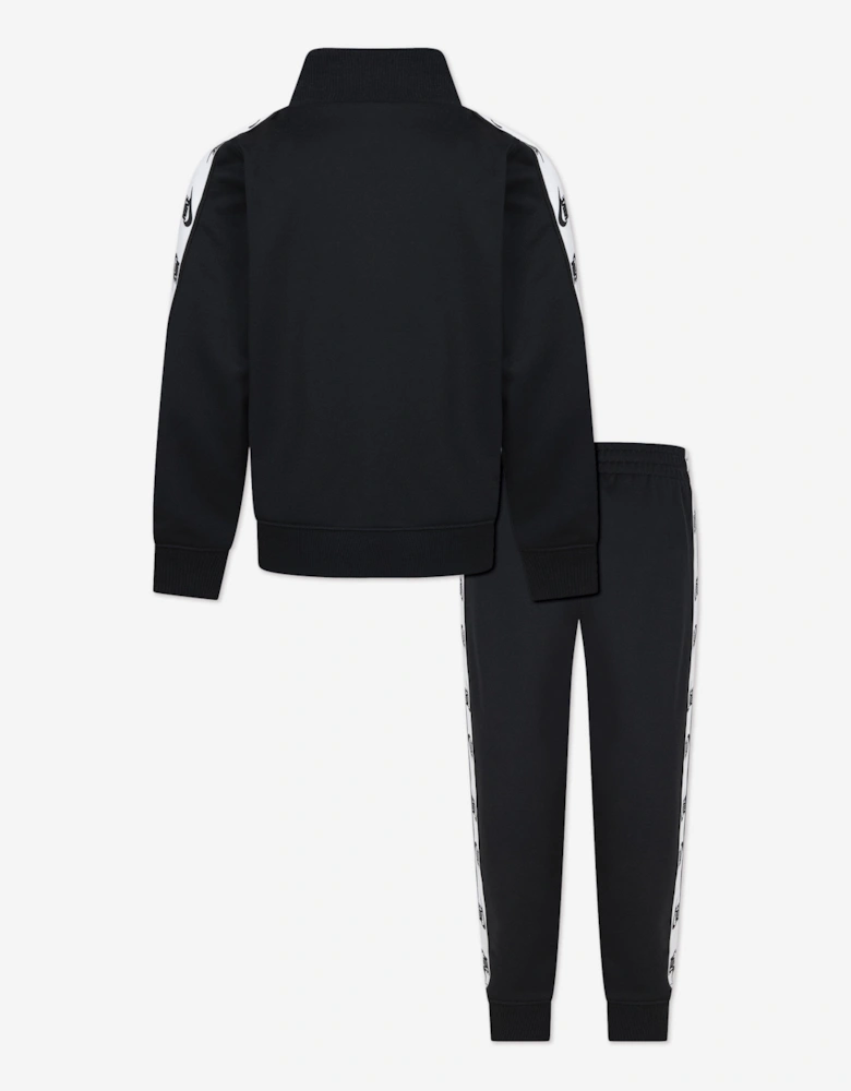 Kids Logo Tape Tracksuit in Black