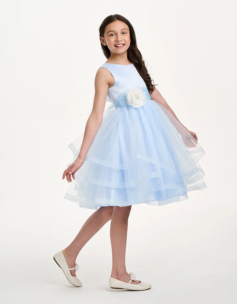 Girls Fairy Frost Dress in Blue