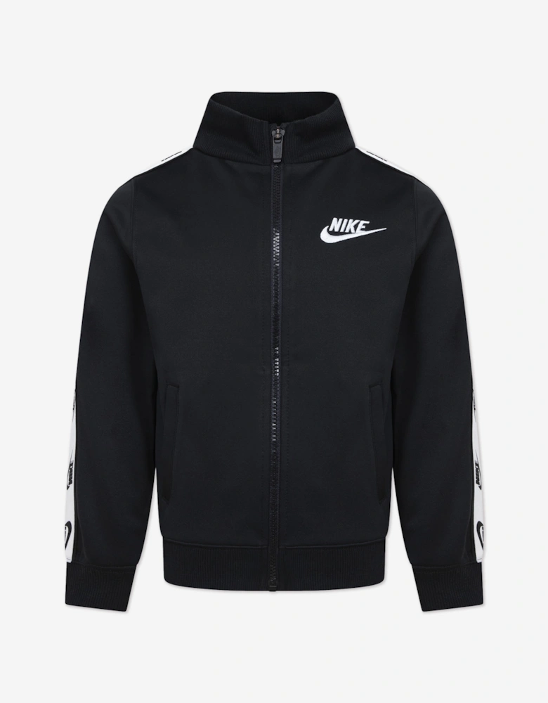Kids Logo Tape Tracksuit in Black