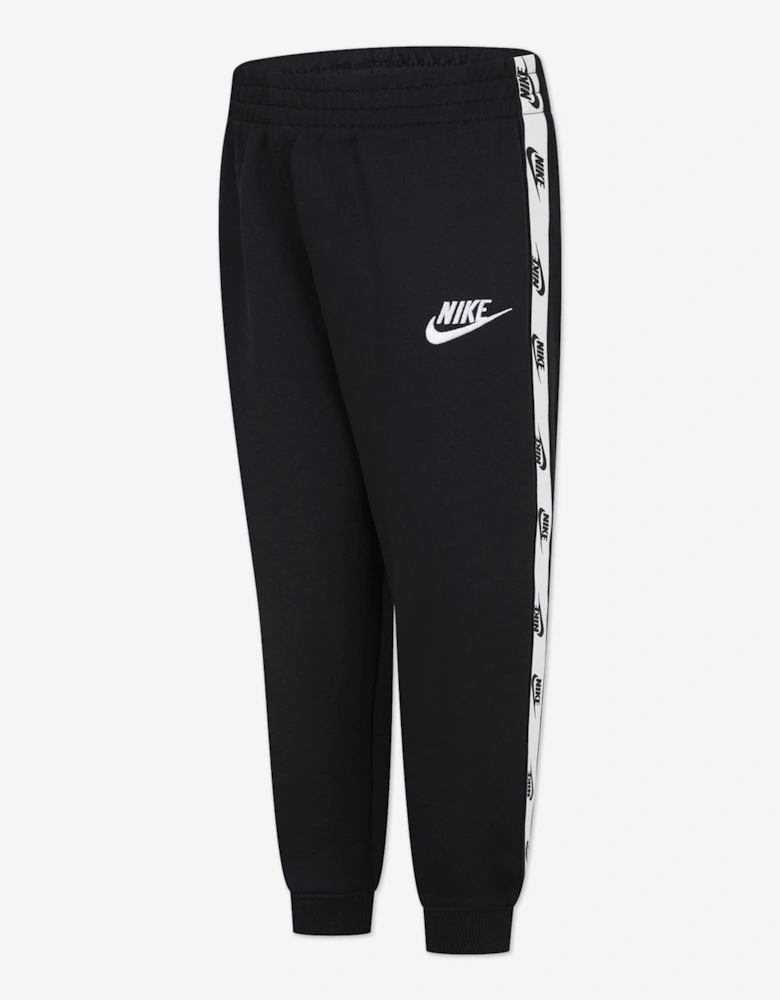 Kids Logo Tape Tracksuit in Black