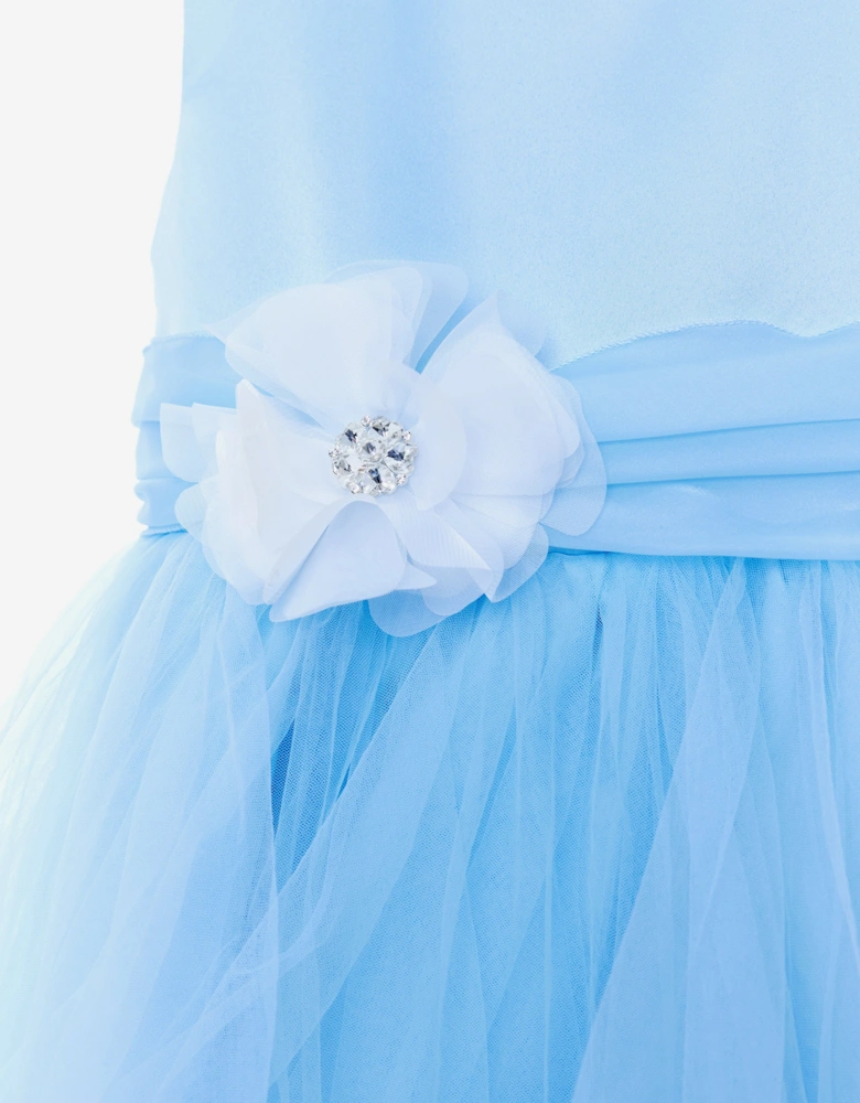 Girls Fairy Frost Dress in Blue
