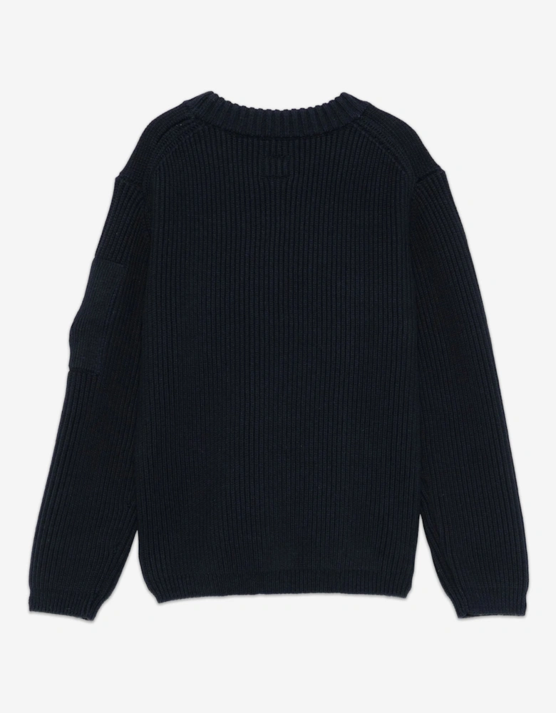 C.P. Company Boys Lens Jumper in Navy