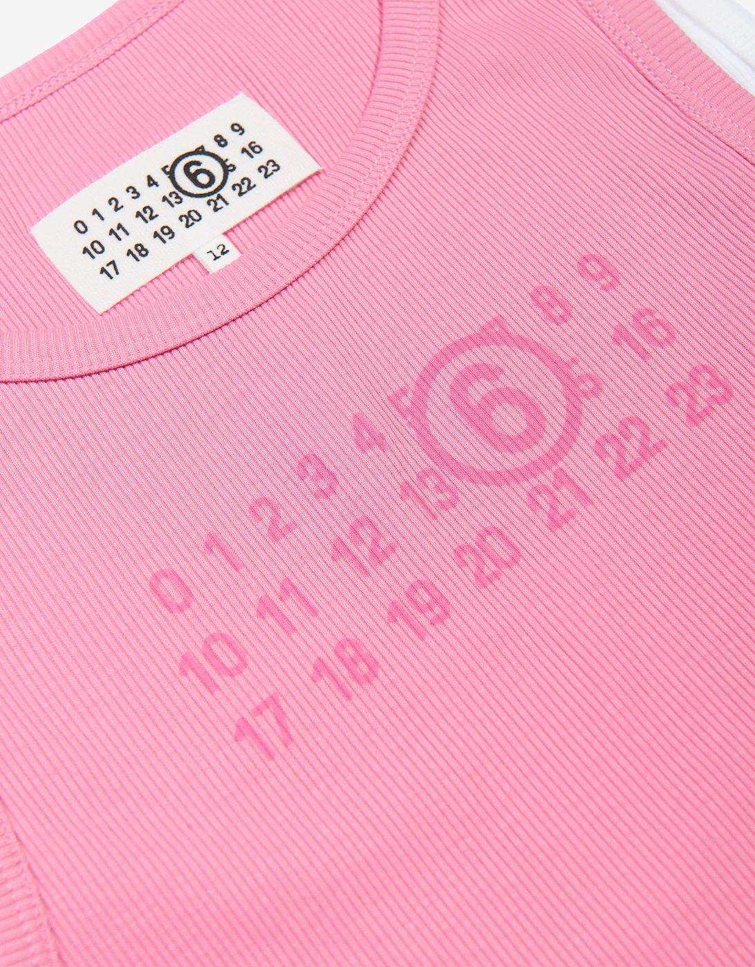 MM6 Girls Sleeveless Jersey Dress in Pink