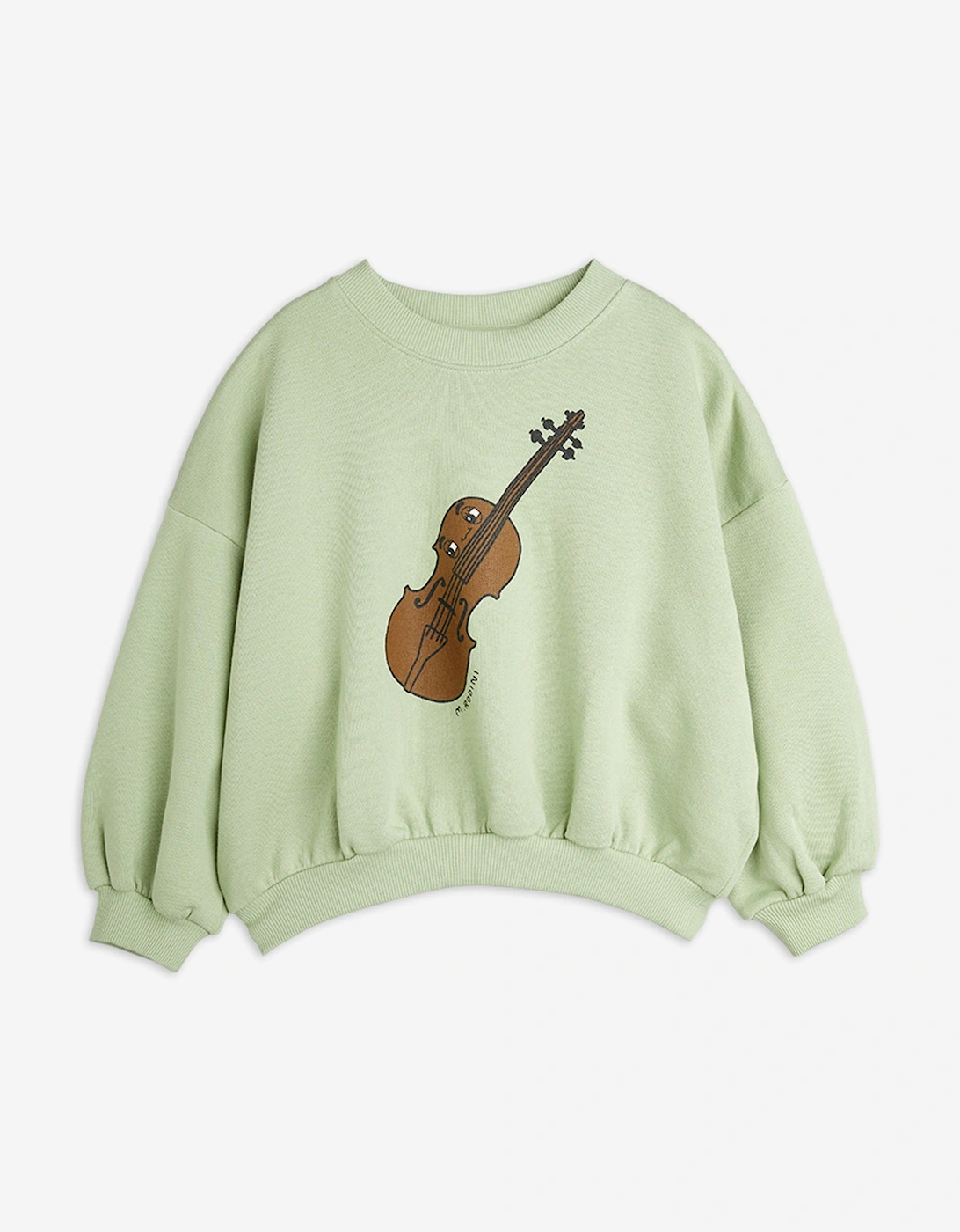 Girls Violin Sweatshirt in Green, 5 of 4