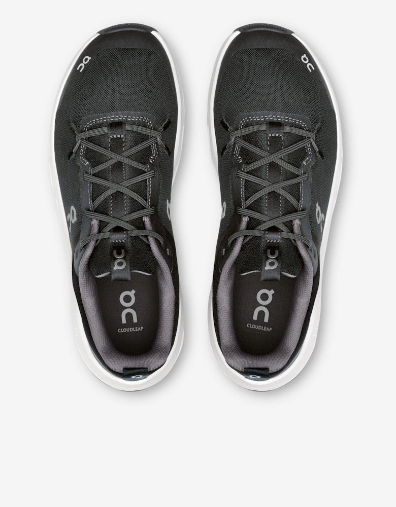Kids Cloudleap Trainers in Black