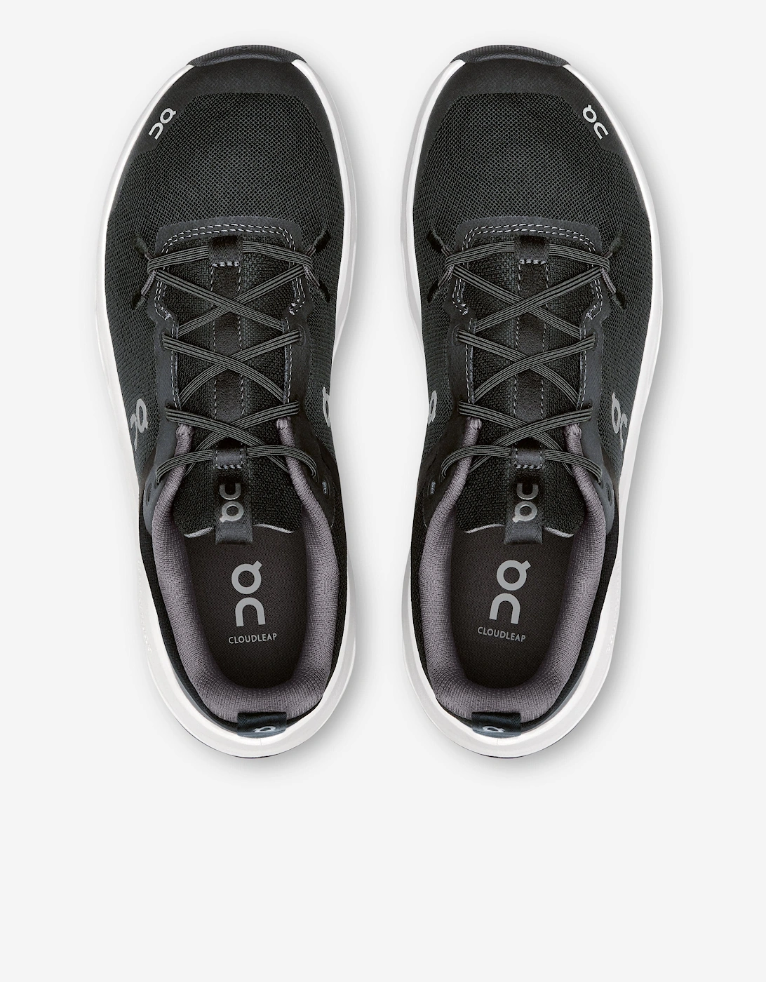Kids Cloudleap Trainers in Black