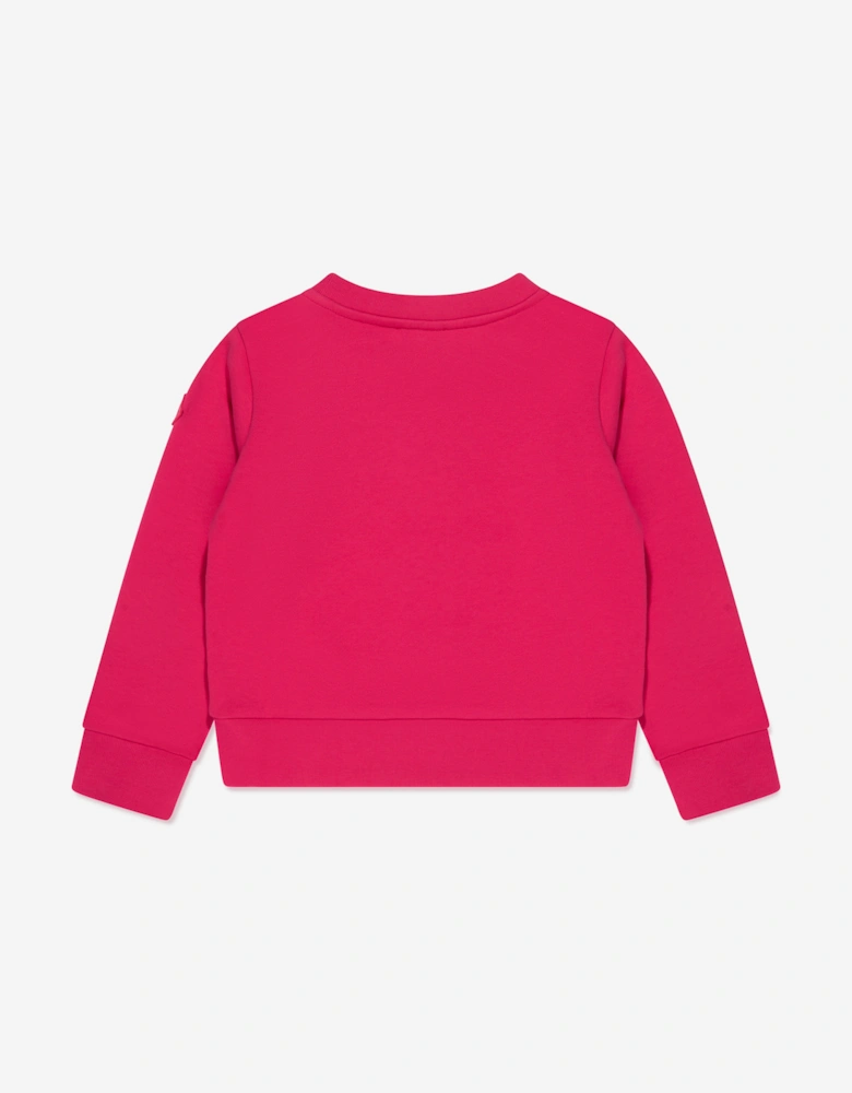 Enfant Girls Graphic Print Sweatshirt in Pink