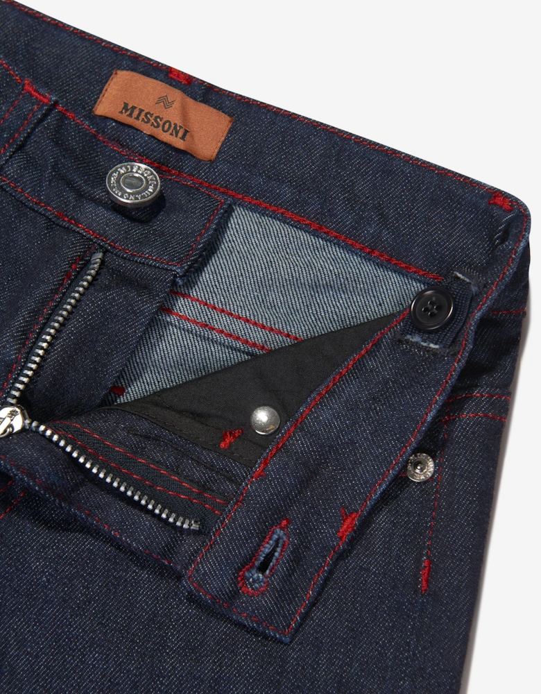 Boys Branded Trousers in Blue