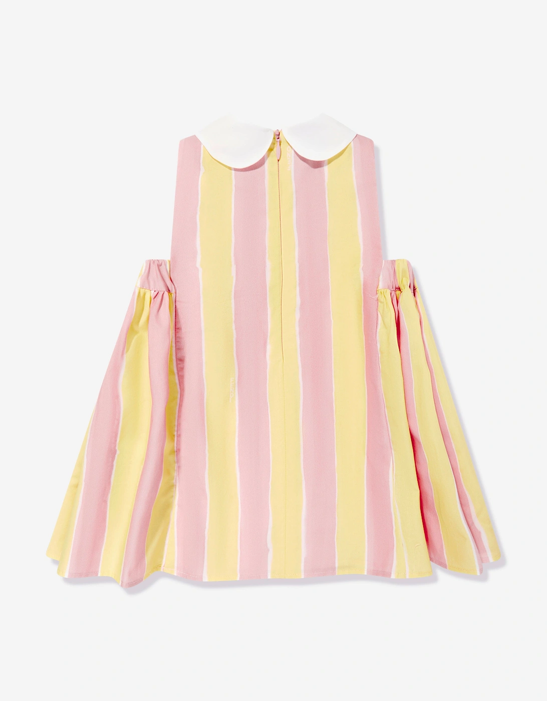 Baby Girls Pequin Print Dress in Yellow