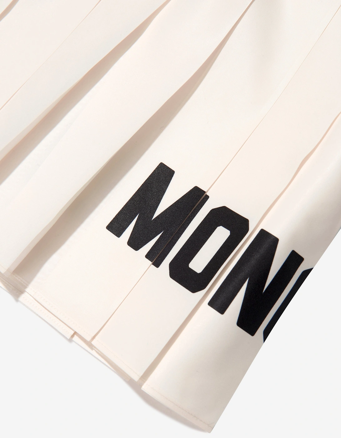 Enfant Girls Pleated Logo Skirt in Ivory