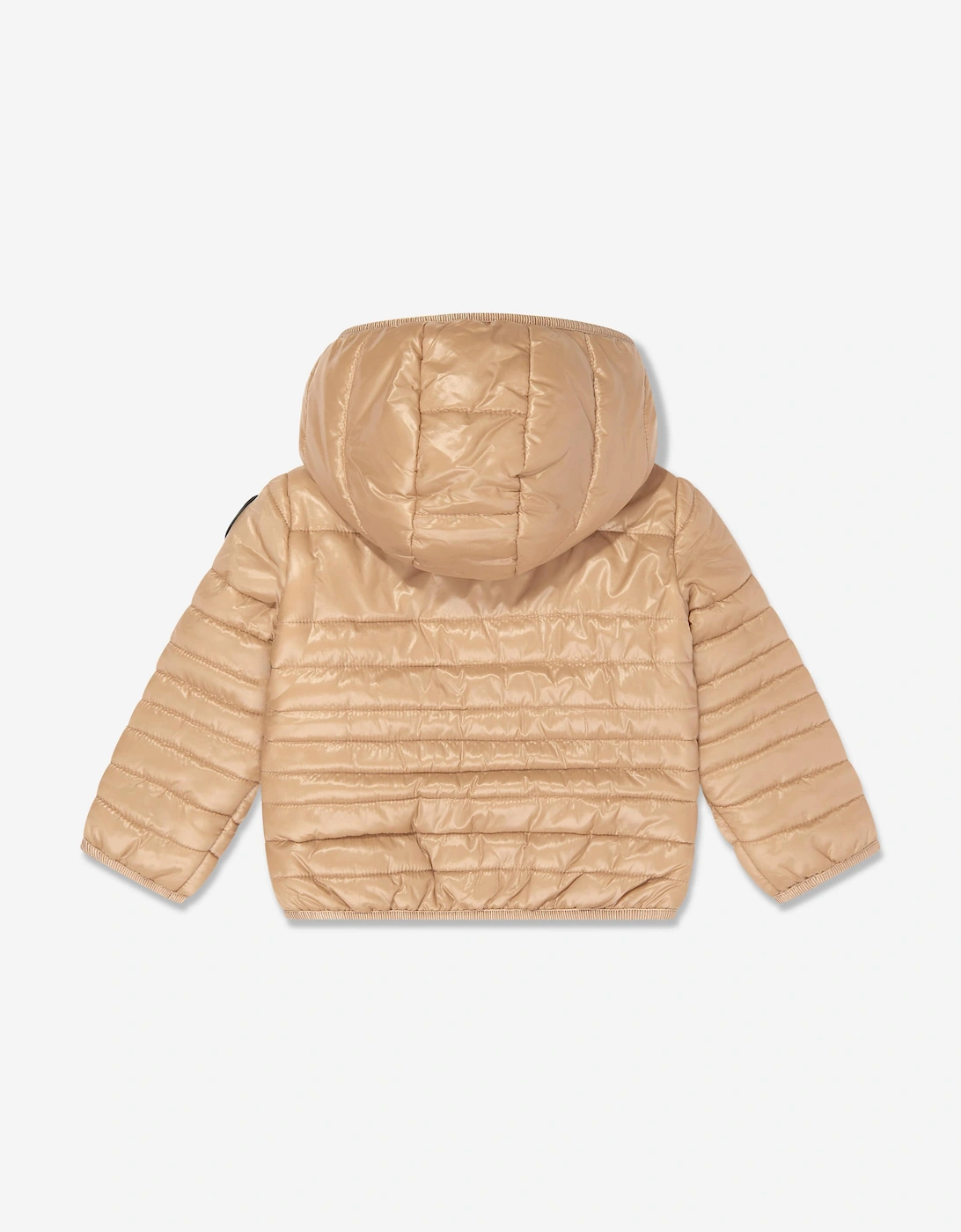 Boys Quilted Jacket in Beige