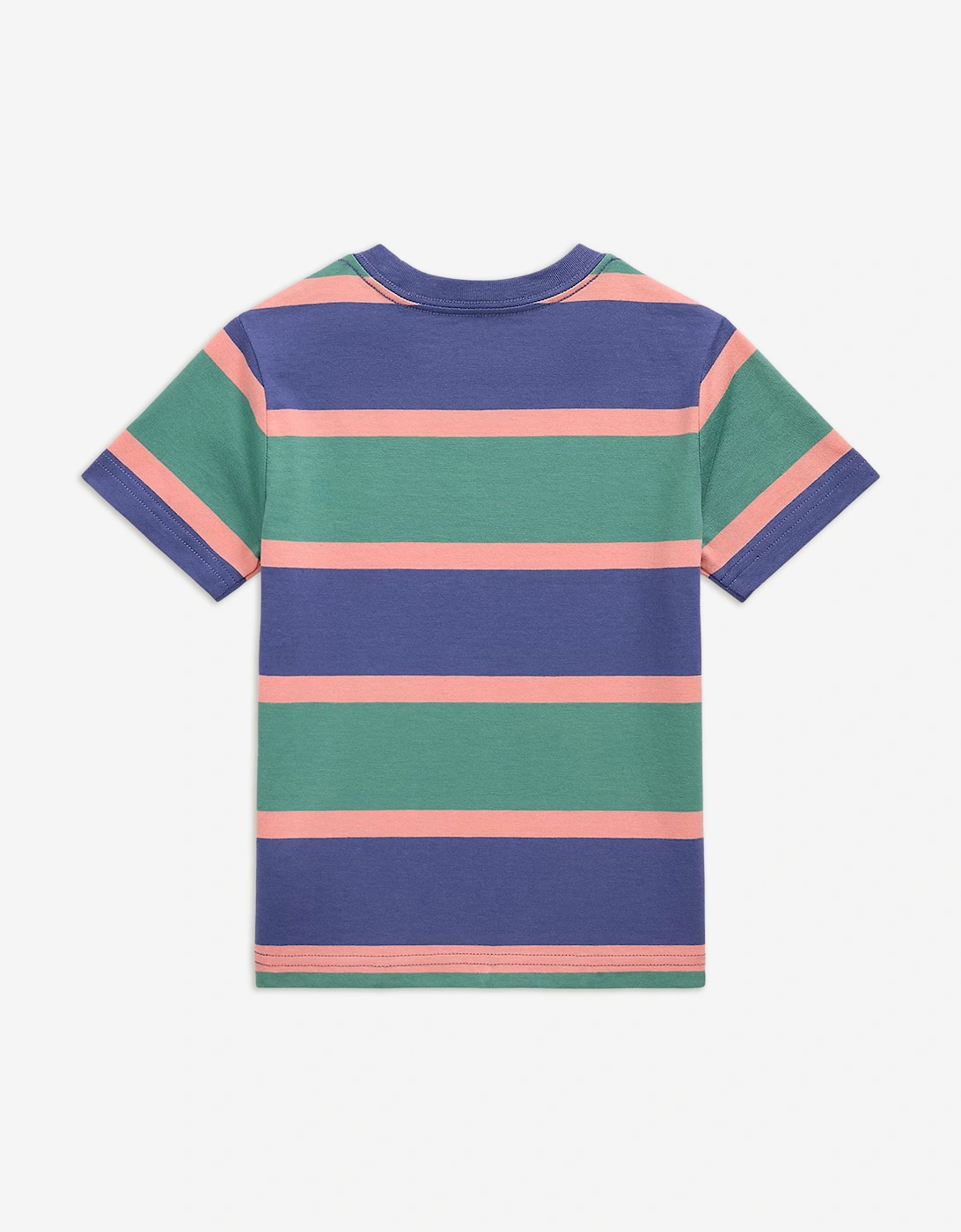 Boys Jersey Striped T-Shirt in Green