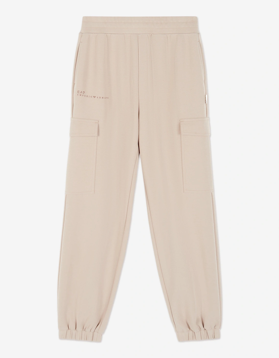 Girl's EA7 Emporio Armani Girls Cargo Trousers in Beige - Cream - Size: 14 years