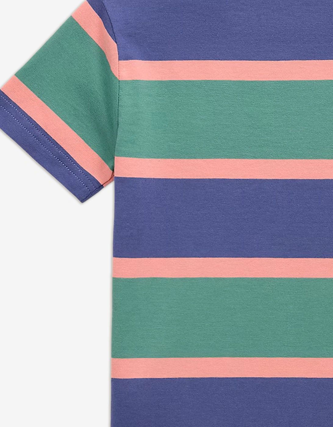 Boys Jersey Striped T-Shirt in Green