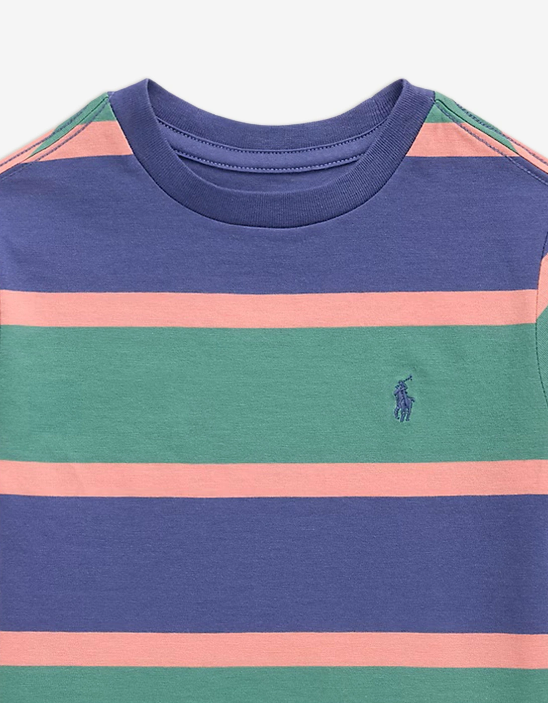 Boys Jersey Striped T-Shirt in Green
