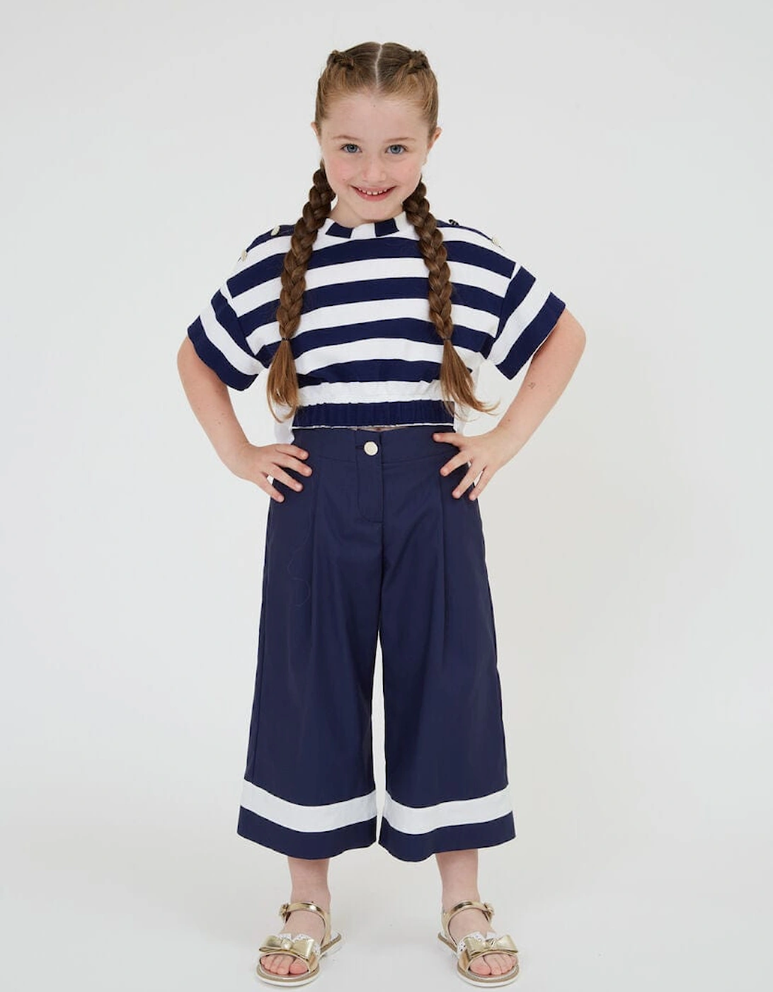 Girls Marina Trousers in Navy
