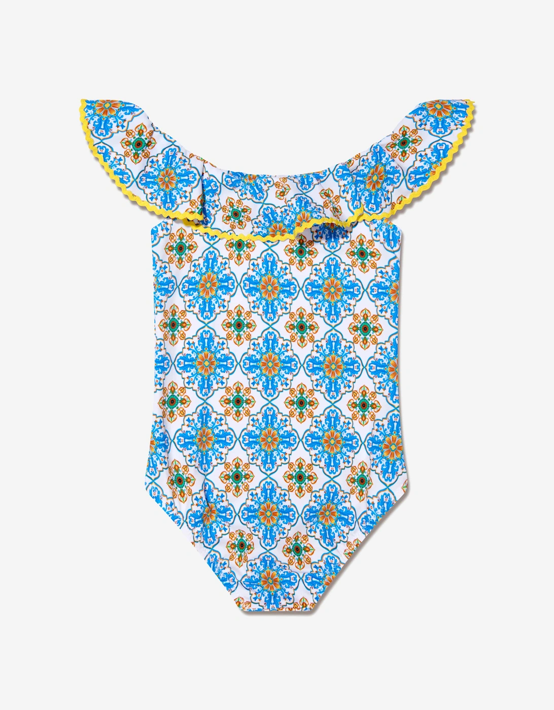 Girls Fenty Off Shoulder Swimsuit in Multicolour