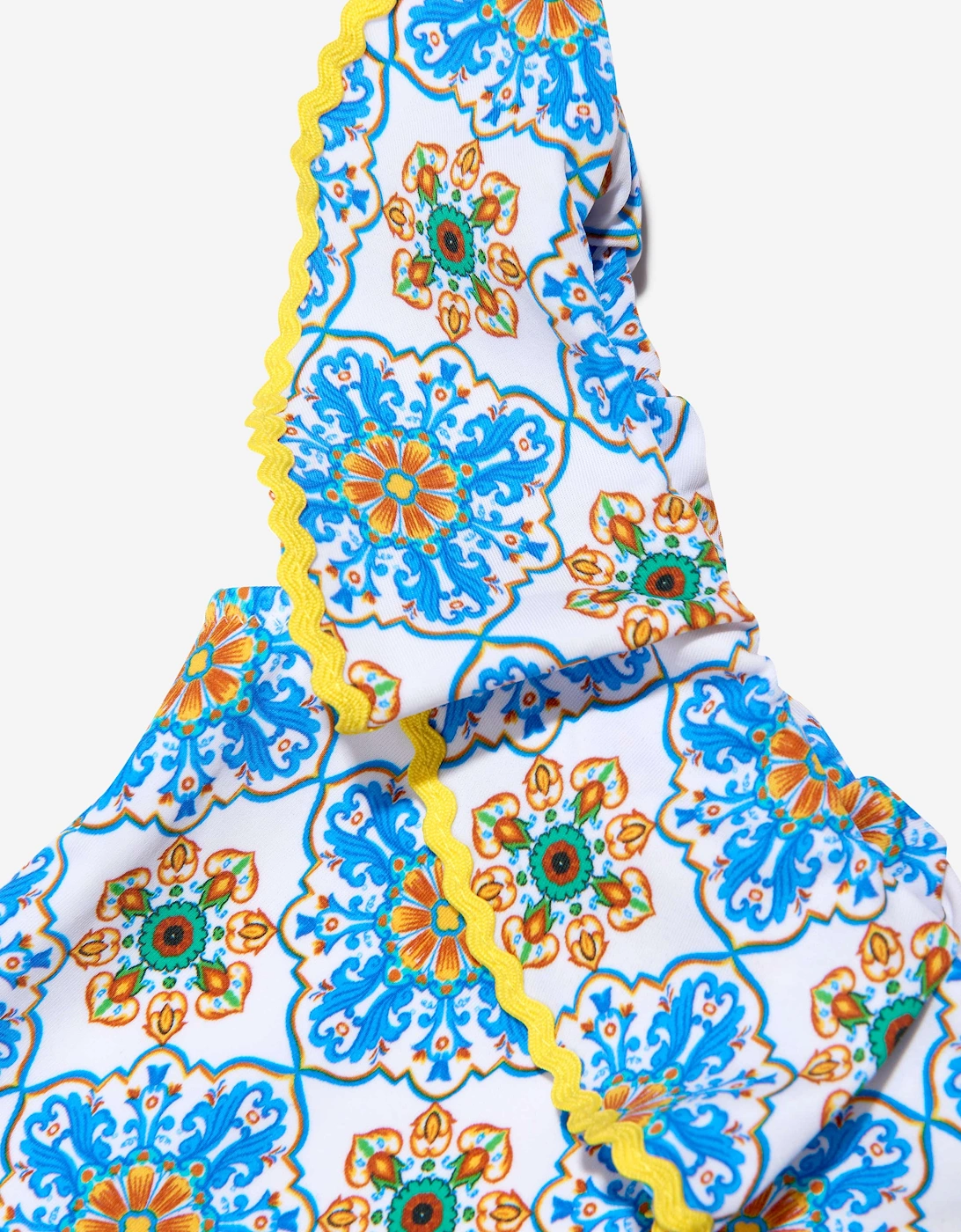 Girls Fenty Off Shoulder Swimsuit in Multicolour