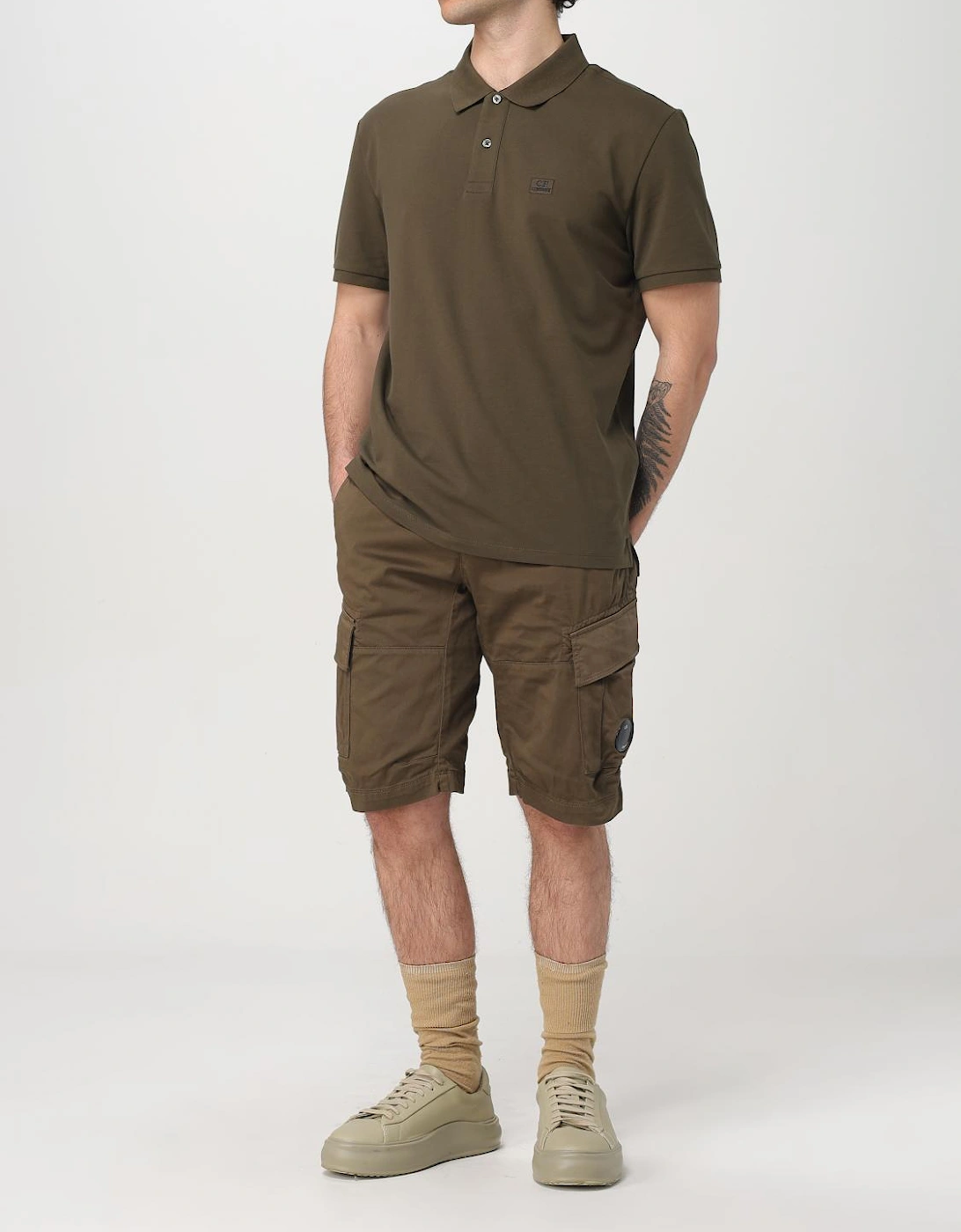 Comfortable Cotton Blend Cargo Shorts with Multiple Pockets for Everyday Wear