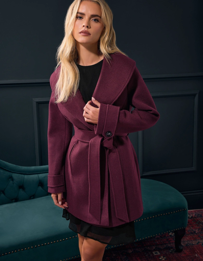 Petite Wrap Coat