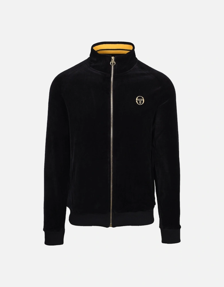 Court Velour Track Top Black