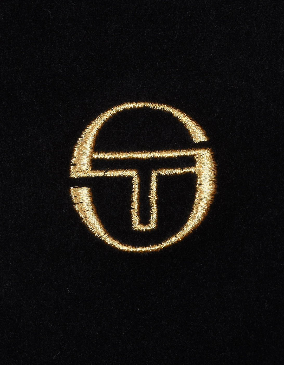 Court Velour Track Top Black