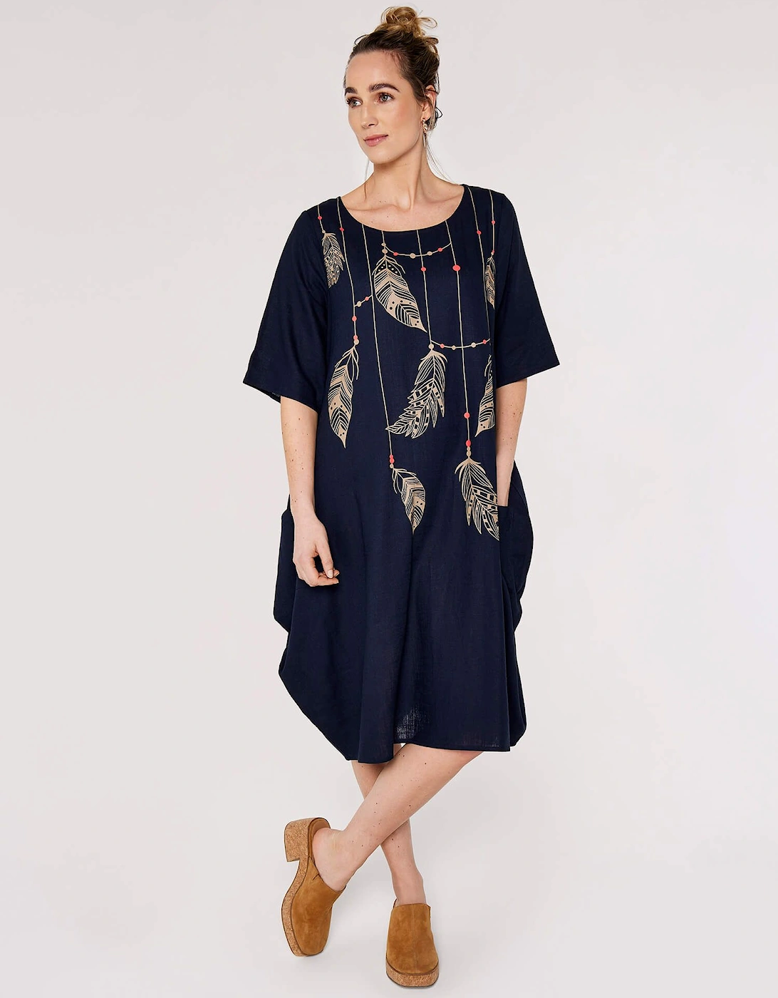 Necklace Print Midi Dress, 2 of 1