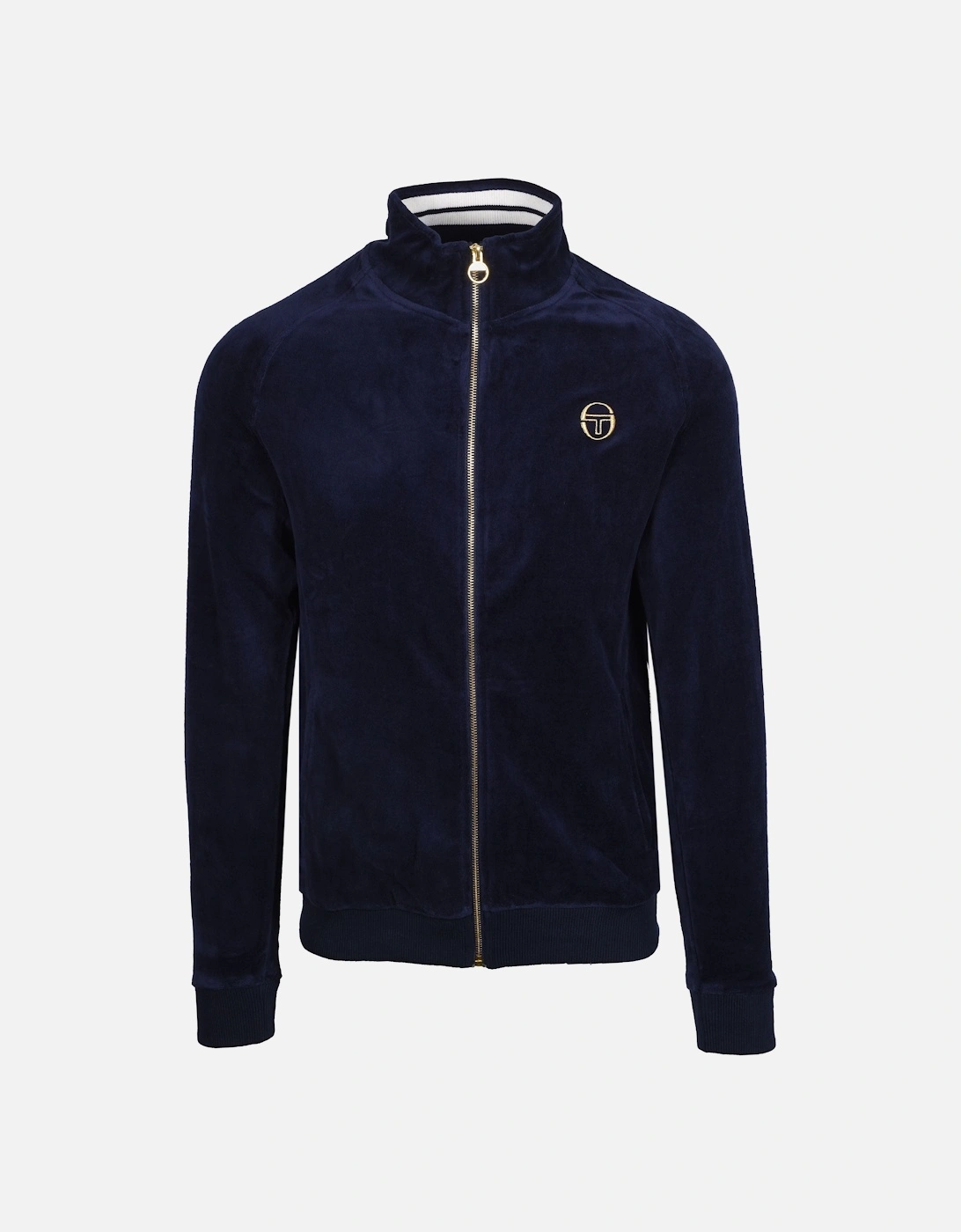 Court Velour Track Top Maritime Blue/Gardenia, 4 of 3
