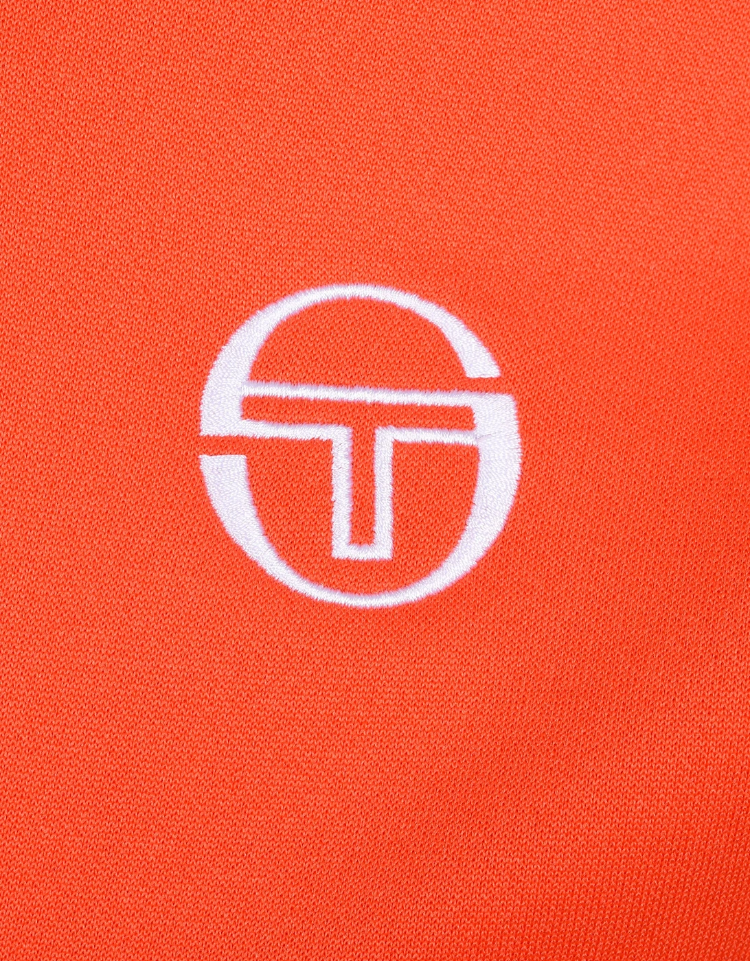Orion Track Top Tangerine Tango/Black