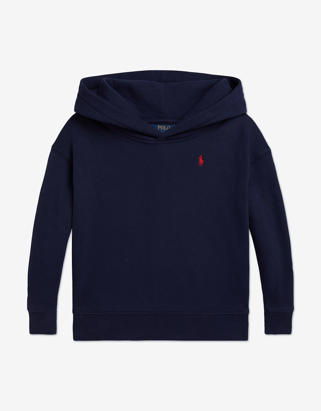 Girls Polo Bear Hoodie in Navy, 5 of 4