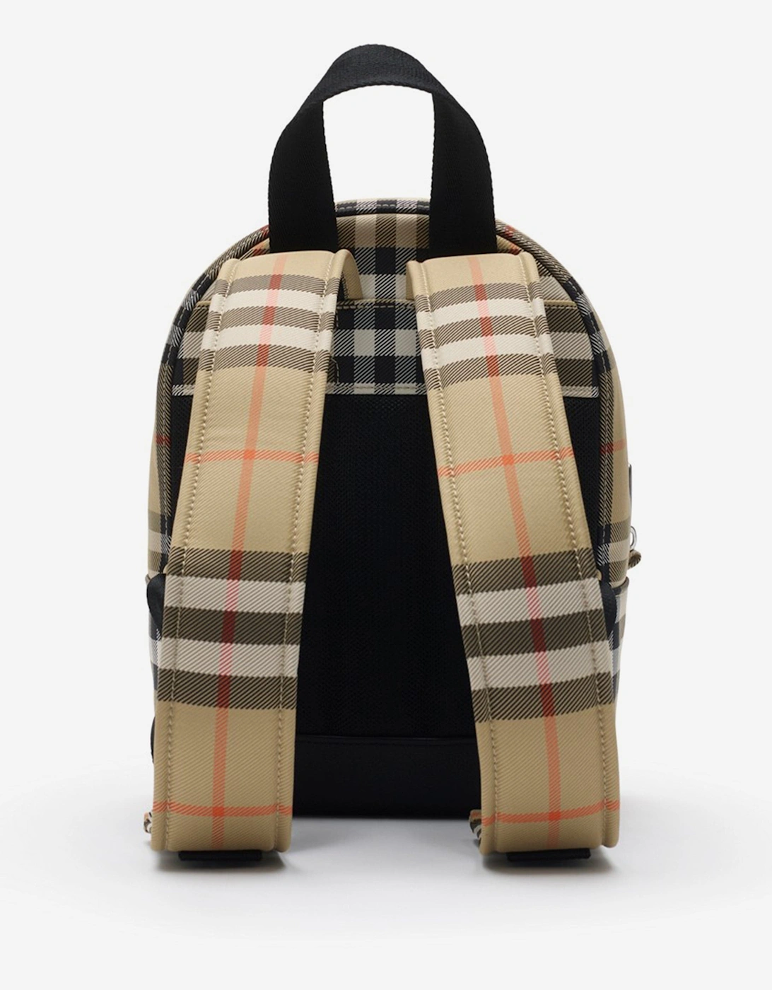 Kids Huey Check Backpack in Beige (27cm)