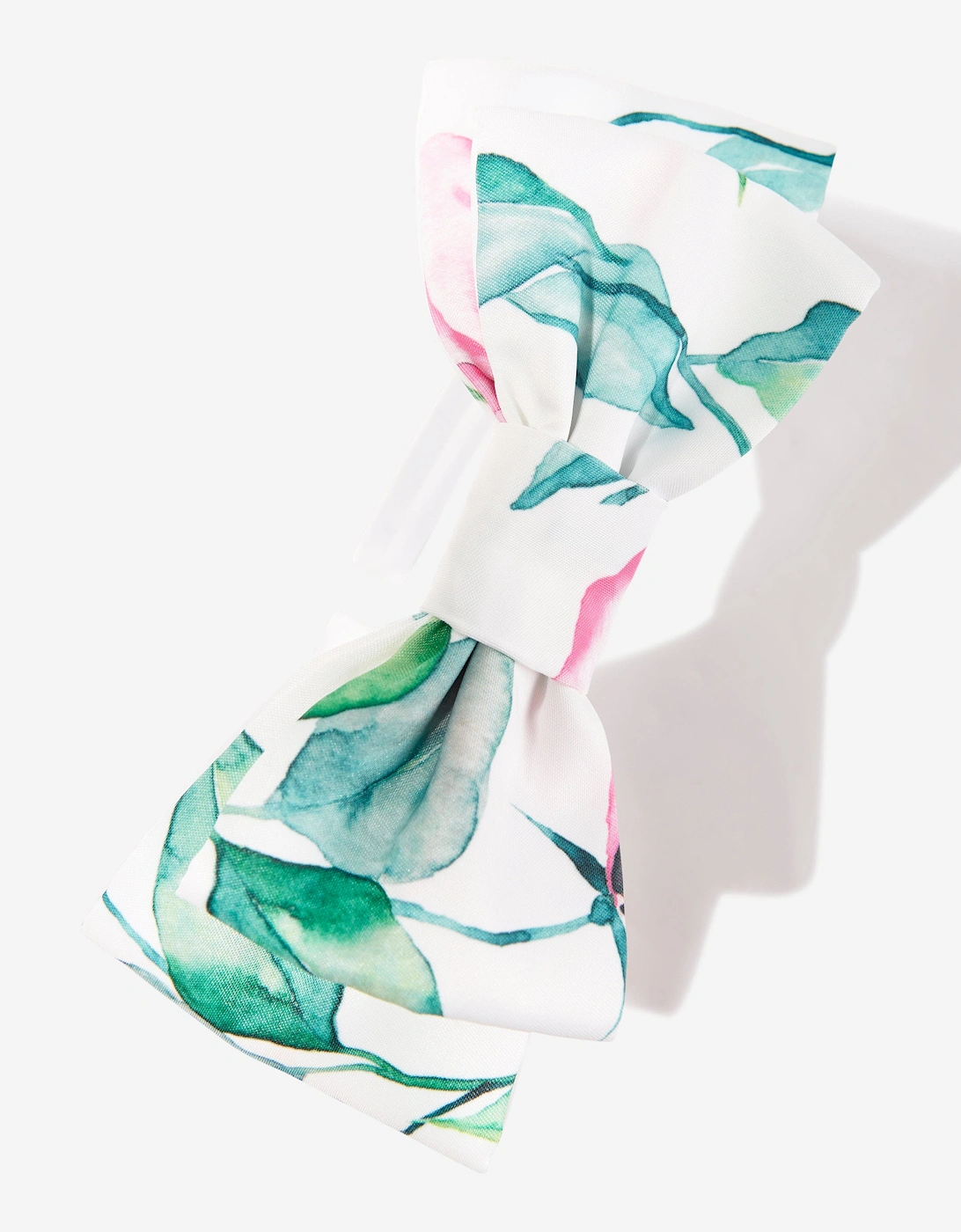 Girls Abstract Leaf Headband in White