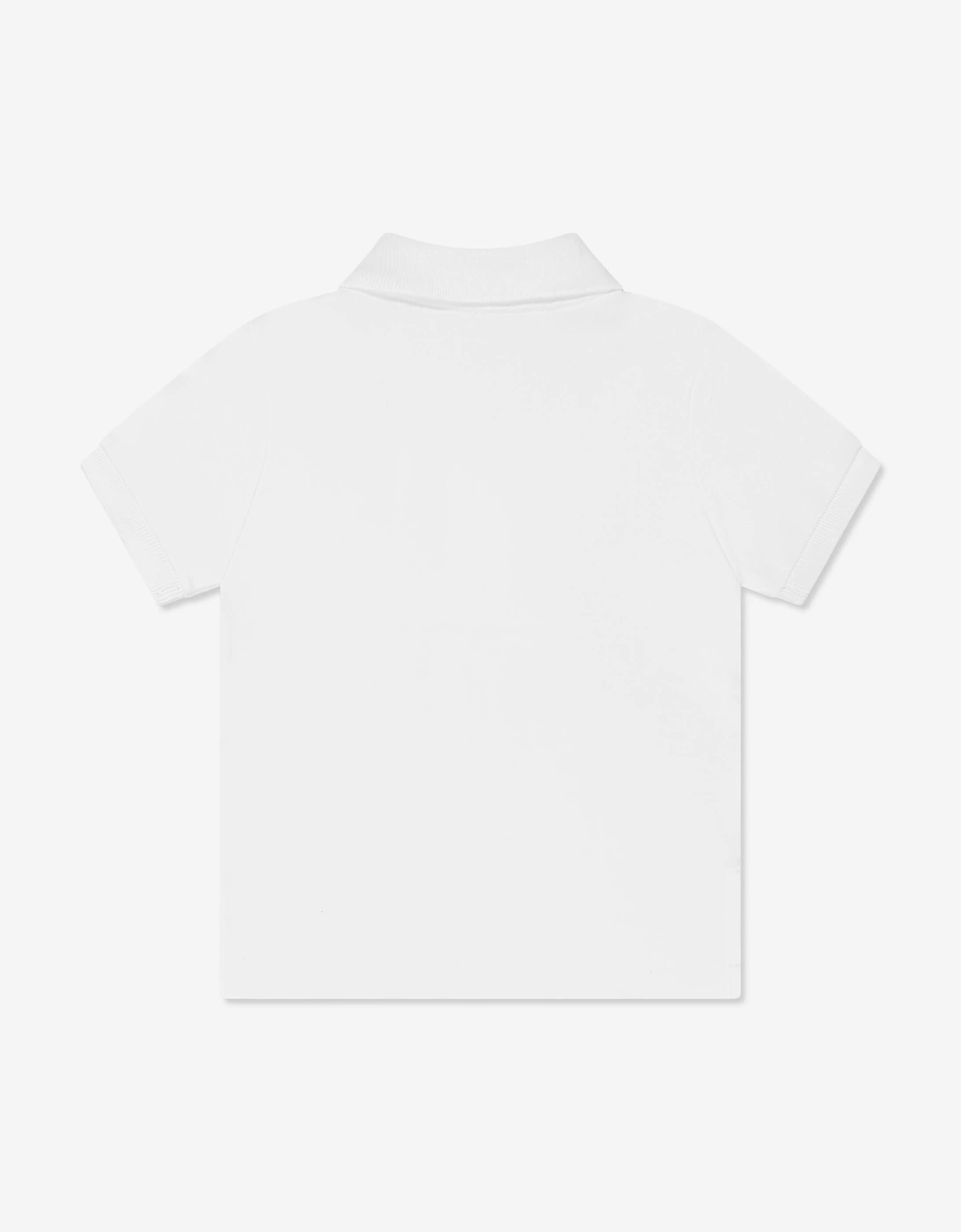 Baby Boys Logo Polo Shirt in White