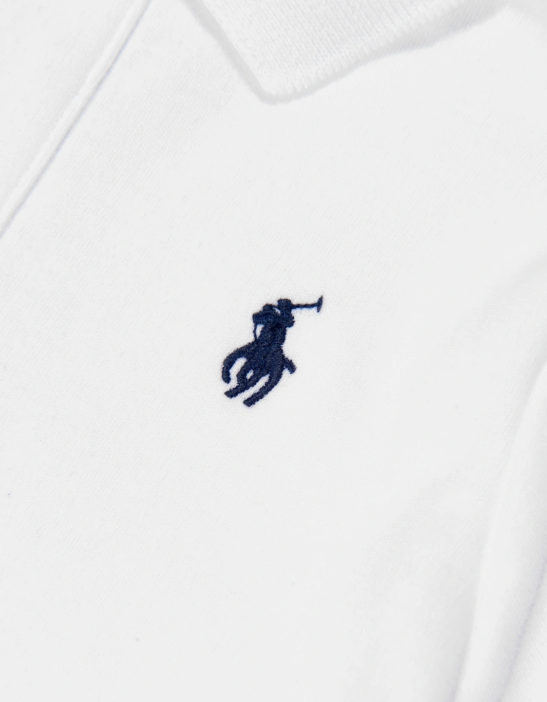 Baby Boys Logo Polo Shirt in White