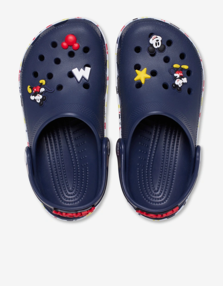 Kids Mickey Friends Classic Clog in Navy