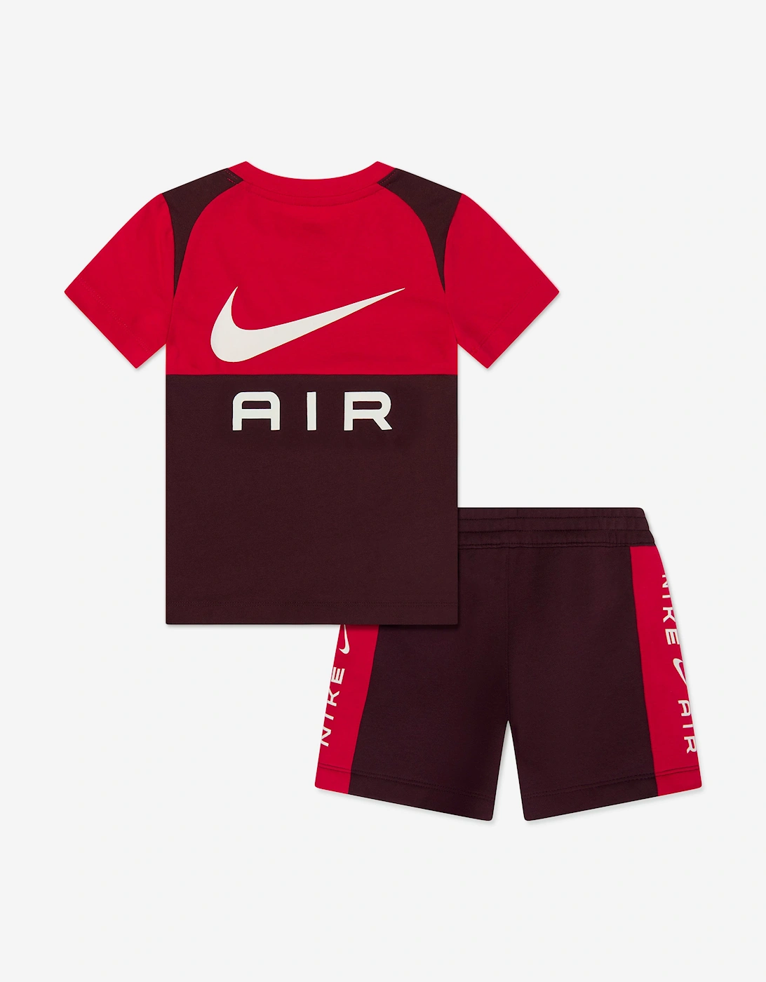 Boys Air Fleece Short Set in Red