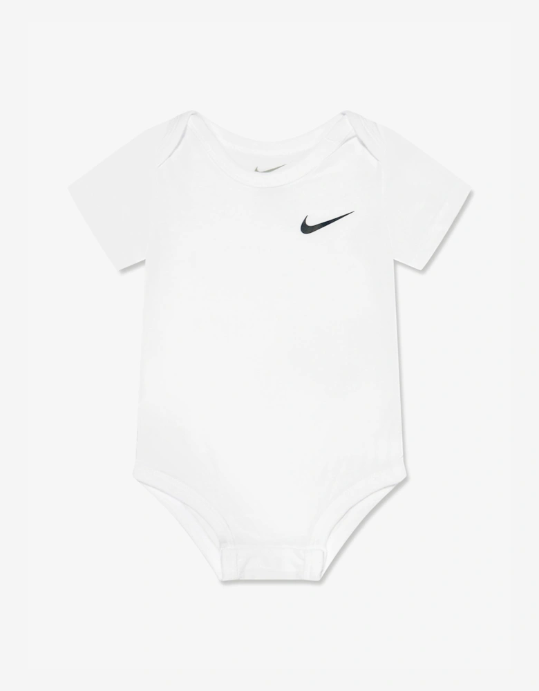 Baby Girls 3 Pack Swoosh Bodysuit Set in Multicolour