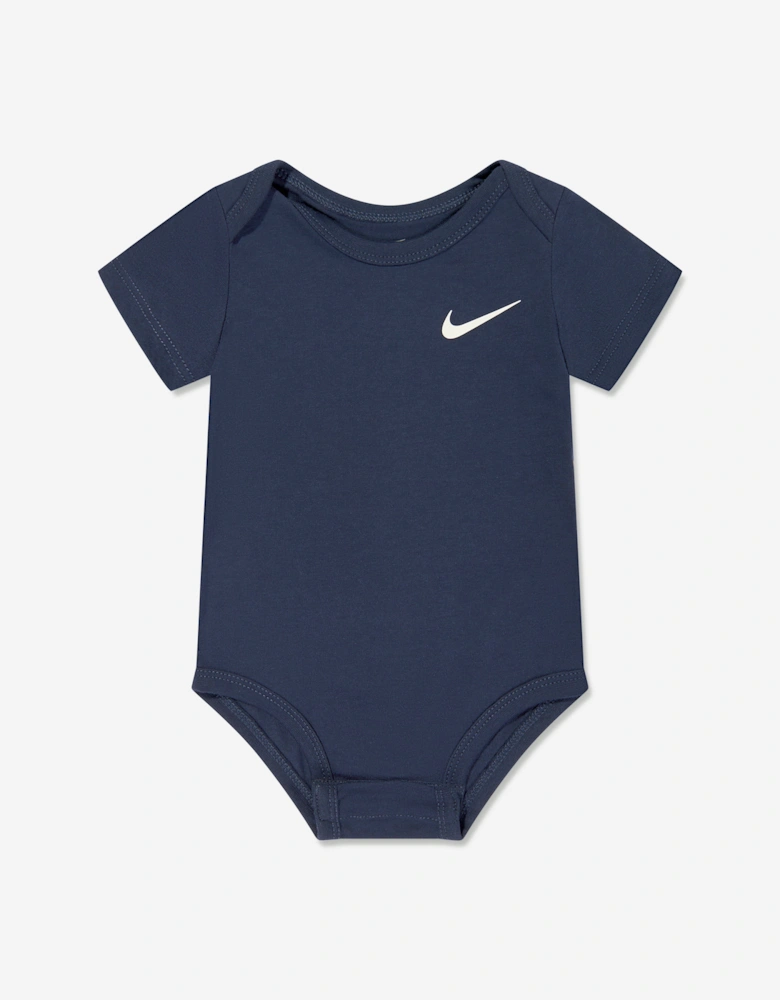 Baby Girls 3 Pack Swoosh Bodysuit Set in Multicolour